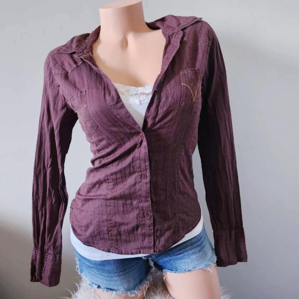 Vintage button down top